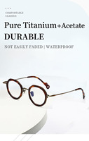 ARLT5963 Lunettes rétro haut de gamme en titane pur pour hommes et femmes