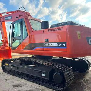 Excavadora de cadenas DOOSAN DH225LC-7 usada original de Corea, excavadora hidráulica de 22 toneladas con pocas horas de trabajo, maquinaria de construcción para miniexcavadoras - Product Image 1