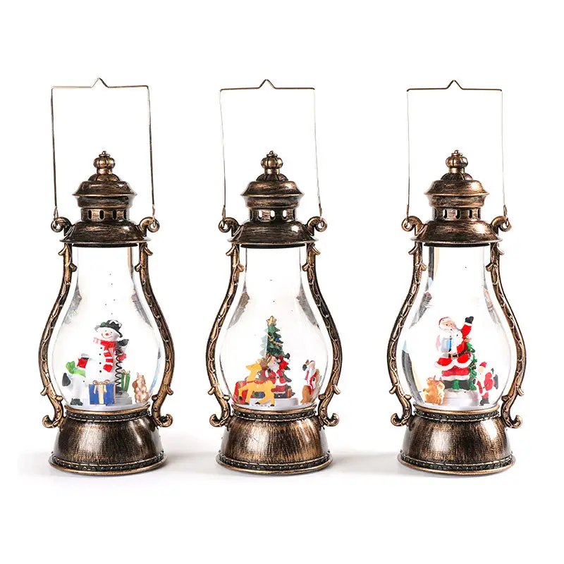 Penjualan laris lentera cahaya Natal Led dekorasi rumah dekoratif Salju Dunia lentera untuk dekorasi lampu Natal
