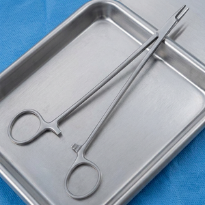 Porte-aiguille chirurgical en acier inoxydable, instrument manuel certifié CE, chirurgie générale, classe I - Product Image 4