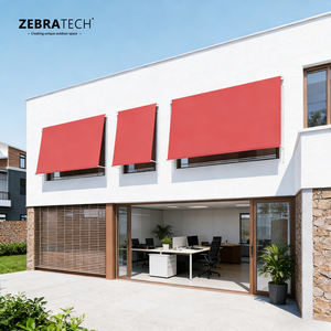 Auvent manuel rétractable Hooeasy en aluminium, demi-cassette, moderne et luxueux, 4m x 3m, pour fenêtre ou balcon, avec bras pivotant fixe - Product Image 2