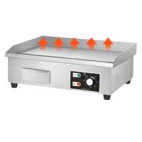 Wajan Listrik 220V Komersial Baja Tahan Karat untuk Restoran, Bisnis Katering, Peralatan Dapur Profesional