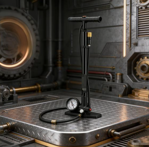 Bicicleta de Montaña Fija de Aleación de Aluminio con Bomba Pequeña Portátil, Amortiguador Delantero y <span class=keywords><strong>Inflador</strong></span> Trasero - Product Image 2