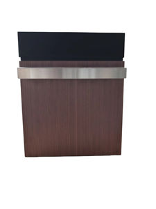 Boîte aux lettres extérieure moderne en métal imprimé UV effet bois, sécurisée et verrouillable, pour maison, jardin et extérieur moderne - Product Image 5