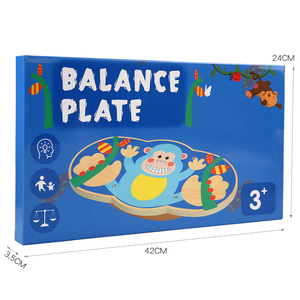 Planche d'équilibre en bois pour enfants, jouet d'entraînement sensoriel pour bébés, usage intérieur, vente en gros, jeux d'équilibre et d'éveil - Product Image 2