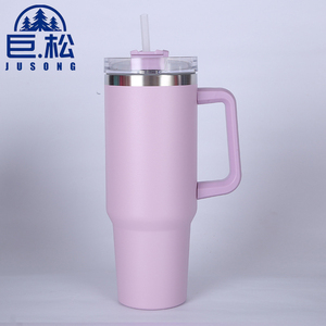 Tazza da Viaggio in Acciaio Inox da 40oz con Manico e Cannuccia, Thermos Isolato Personalizzabile con Design Leopardato per Caffè - Product Image 3