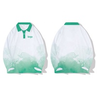 Chemises polo à manches longues, grande taille, sublimation de haute qualité, respirantes, unisexes, pour hommes