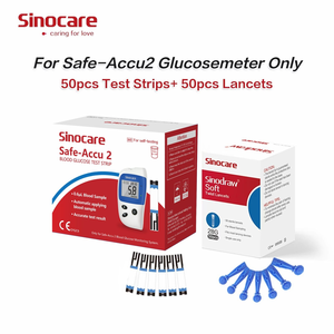 ผลิตภัณฑ์สำหรับผู้ป่วยเบาหวาน <span class=keywords><strong>Sinocare</strong></span> Safe Accu2 แผ่นตรวจวัดระดับน้ำตาลในเลือด เครื่องตรวจเบาหวาน เครื่องวัดระดับน้ำตาลในเลือด แผ่นทดสอบระดับน้ำตาลในเลือด - Product Image 2