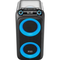 Écran en plastique transparent de 65 pouces avec rétroéclairage RVB, double microphone U-Band, 60W haute puissance, alimentation USB pour télécommande