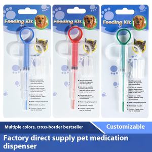 Groothandel Effen Plastic Huisdiergeneeskunde Feeder Pers-Type Injector Injector Tablet Naaldbuis Druppelaar Voor Hond Ontworming Applicatie - Product Image 2