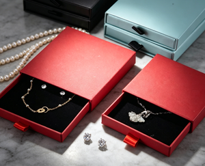 Boîte à bijoux élégante multi-tailles avec tiroirs coulissants multicolores pour organiser colliers, bagues et boucles d'oreilles - Product Image 6