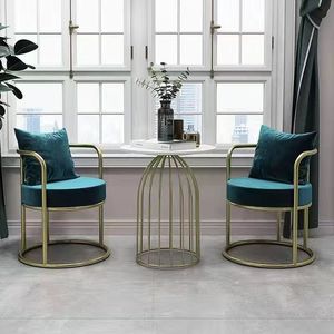 Mesas y Sillas de Salón de Belleza Estilo Casual Crema, Sillas y Sofás de Lujo Ligero para Negociación con un Toque Sencillo - Product Image 2