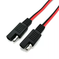 Câble d'extension 14AWG SAE vers SAE avec connecteur rapide pour automobile, camping-car, moto, panneau solaire, faisceau de câblage de charge de batterie