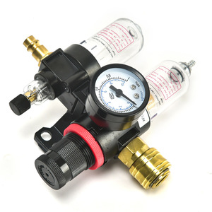 Filtre régulateur de pression AFC2000 avec manomètre, connecteur de style allemand, capacité d'air 0-10 kg, purge manuelle, pièces pneumatiques - Product Image 4