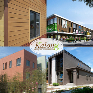 Anti UV Anticrack ประกอบง่าย Wpc ผนังภายนอกวอลล์เปเปอร์สีพื้นฐานเม็ดไม้15ปี170*22มม. ประเทศ - Product Image 6