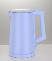Ventes d'usine de bouilloire électrique en acier inoxydable 1,8 l pour appareils ménagers double couche anti-brûlure