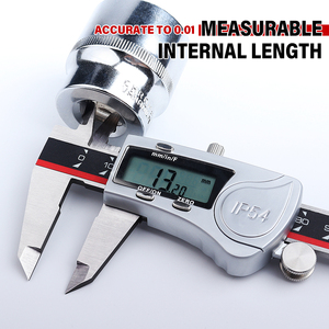 CHIXI 150mm 6 <strong>Inch</strong> Stainless Steel Vernier <strong>Caliper</strong> with Large LCD Screen Accuracy +/-0.02mm 3-Year Warranty - Product Image 5
