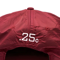 Gorra de 5 Paneles con Logotipo Bordado Personalizado, Sin Estructura, Impermeable, de Secado Rápido, de Nailon, con Cierre a Presión, de Perfil Bajo, para Campamento al Aire Libre