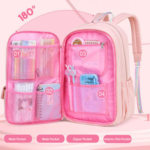 Mochila Escolar <span class=keywords><strong>de</strong></span> Gran Capacidad para Estudiantes <span class=keywords><strong>de</strong></span> <span class=keywords><strong>Primaria</strong></span> <span class=keywords><strong>de</strong></span> <span class=keywords><strong>Primero</strong></span> a Sexto Grado, Reduce la Carga, para Niñas y Niños, con Logotipo Personalizado - Product Image 5