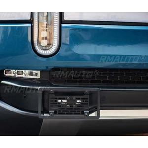 Soporte para matrícula delantera con tuerca de pulgada, marco protector sin perforaciones para kit de carrocería Rivian R1S R1T, accesorios para coche - Product Image 4