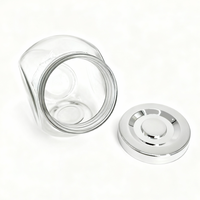 Récipients alimentaires modernes de luxe hermétiques en verre transparent-Empilables, étanches et non toxiques, portables de grande capacité