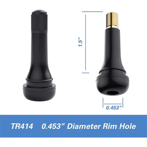 Valve de pneu de voiture en laiton TR-413 de qualité supérieure avec tige en caoutchouc EPDM, outil manuel de réparation automobile - Product Image 6