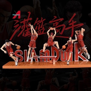 สแลม <span class=keywords><strong>Dunk</strong></span> Shohoku FIVE Sakuragi <span class=keywords><strong>miyagi</strong></span> miysui Rukawa akagi รูปปั้นขนาดใหญ่แบบอะนิเมะของขวัญสำหรับจัดแสดง - Product Image 1