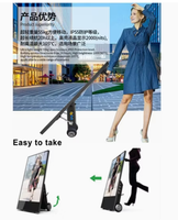 Kiosque publicitaire LCD sur pied, 43 pouces, haute luminosité, affichage numérique interactif mobile