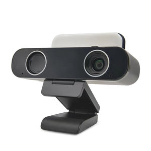 JinD Mini Desktop Personal Video <span class=keywords><strong>Bar</strong></span> USB Tipo C <span class=keywords><strong>Webcam</strong></span> 4K Conferencia Cámara de transmisión en vivo con altavoz y micrófono Doble - Product Image 1