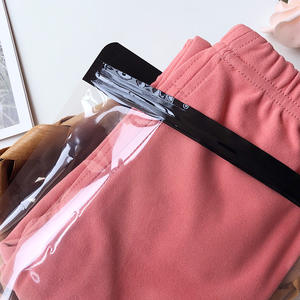 Bolsa Ziplock de plástico transparente con estampado personalizado reutilizable para zapatos calcetines cremallera transparente esmerilada de piel con logotipo personalizado - Product Image 6