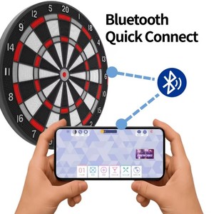 Juego de dardos electrónicos Bluetooth de 15.5 pulgadas de alta calidad para entretenimiento multijugador - Product Image 6
