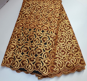 All'ingrosso di alta qualità verde acqua Organza paillettes per Nigeria ASO EBI partito tessuto ricamato - Product Image 2