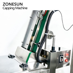 เครื่องปิดฝาขวดแก้วแบบสุญญากาศ ZONESUN ZS-AFK180 ความเร็วสูง อัตโนมัติ แบบสองหัว พร้อมระบบติดตามฝา - Product Image 2