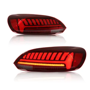 Archaic Full LED VW Rear Lamp Dynamic Animation Sequential Turning 2009-2013 Taillights For Volkswagen Scirocco Tail Light