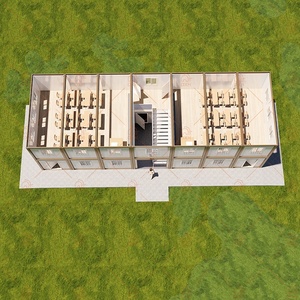 บ้านสำเร็จรูปแบบกำหนดเองจากโรงงาน บ้านคอนเทนเนอร์เหล็กแบบแผงแซนวิชสองชั้น สำหรับที่พักนักเรียน <span class=keywords><strong>ห้อง</strong></span>เรียนโรงเรียน - Product Image 4