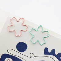 Pince à papier en métal motif fleur de cerisier 28 mm – Accessoire de bureau au design mignon pour étudiants et supports de documents