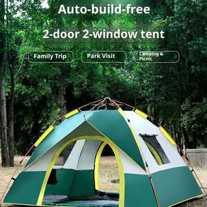 Tente de <span class=keywords><strong>camping</strong></span> entièrement automatique pour 3-4 personnes, quatre saisons, imperméable, coupe-vent, une chambre, pliable, en polyester Oxford pour l'extérieur - Product Image 3