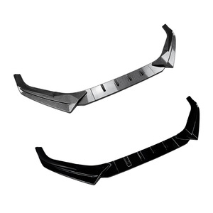 Volkswagen Scirocco Mk3.5 R Front Bumper <b>Lip</b> <b>Splitter</b> Spoiler Piano Black Carbon Fiber Texture Abs Material 2015 Model - Product Image 2