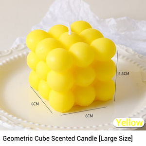 Vente chaude sans fumée à la main coloré Rubik's Cube forme aromathérapie bougie cire de soja bougies parfumées - Product Image 6