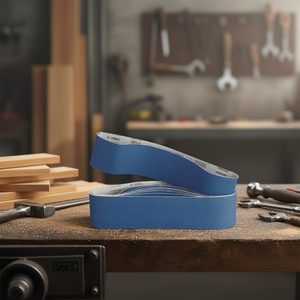 Bandes abrasives P100 bleues pour le ponçage du métal et du bois, le meulage et le polissage - Product Image 3