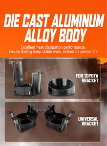 Gpne gf6x ba màu 3 inch bi LED ống kính máy chiếu sương mù đèn lái xe cho xe ô tô 4500K 3000K 6000K - Product Image 5