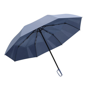 ร่มพับสามตอนแบบหนาพิเศษ สีพื้น พร้อมห่วงคล้องนิ้ว ง่ายต่อการพับเก็บ  สำหรับธุรกิจ  ขายส่งจากโรงงานโดยตรง - Product Image 1