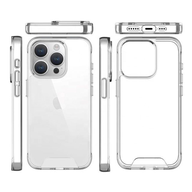 For iPhone 15 Pro Max Space Case Drop-resistant Clear Mobile Phone Case Cover for iPhone 15 Plus
