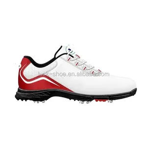 Chaussures de golf en cuir véritable pour hommes et femmes, chaussures de sport de haute qualité