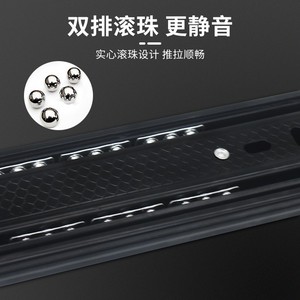 <b>Drawer</b> <b>Slide</b> Rails Cold Rolled Steel Silent Damping For Cabinet Furniture - Product Image 5