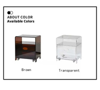 Meubles de chambre à coucher modernes en acrylique et plexiglas pour appartement et hôtel, accessoires de table de chevet et de table basse pour salon