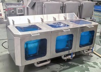 Automatische SUS304 fruit- en groentesalade was- en droogmachine met ozonontsmetting