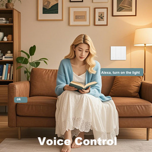 투야 스마트 와이파이 전등 스위치 1 2 <span class=keywords><strong>3</strong></span> 갱 울트라 씬 월 터치 패널 알렉사와 함께 작동 구글 어시스턴트 Yandex 2025 새로운 모델 - Product Image 4