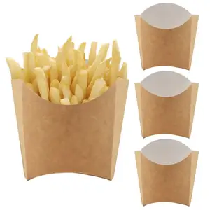 Caixa de papel personalizada para hambúrguer, nuggets de frango frito de qualidade alimentar, embalagem de batatas fritas