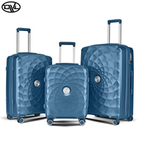 Nouvelle valise d'affaires de mode de luxe 3 pièces incassables sacs à roulettes d'embarquement logo personnalisé PP Design Spinner cabine unisexe de luxe